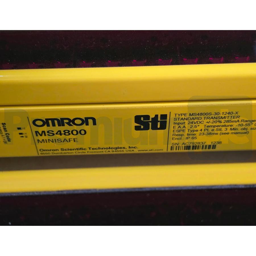 Used OMRON STI MS4800S-30-1240-30X-30R MINISAFE MS4800 LIGHT CURTAINS 70230-2508 NSMP