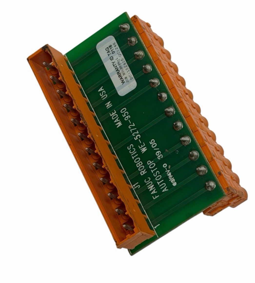 Used FANUC WE-5272-950 AUTOSTOP CIRCUIT BOARD 12 PIN TERMINAL WE5272950