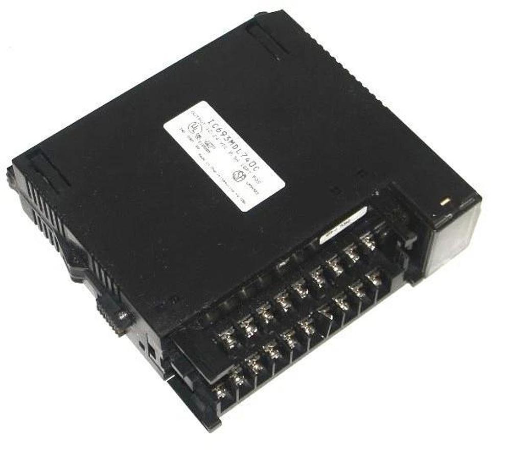 Used GE FANUC IC693MDL740C OUTPUT MODULE 12-24 VDC, 0.5 A, 16 PT, MISSING DOOR