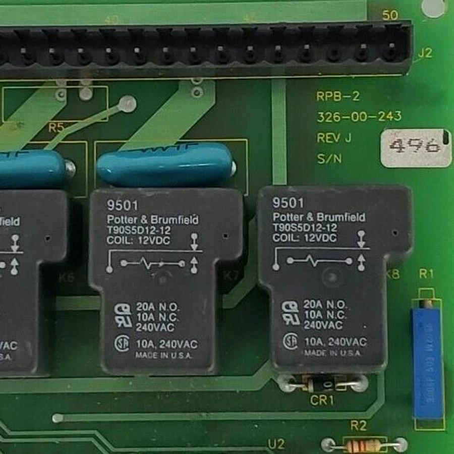Used LOGETRONICS INC 326-00-243 RPB-2 BOARD 32600243 REV. J