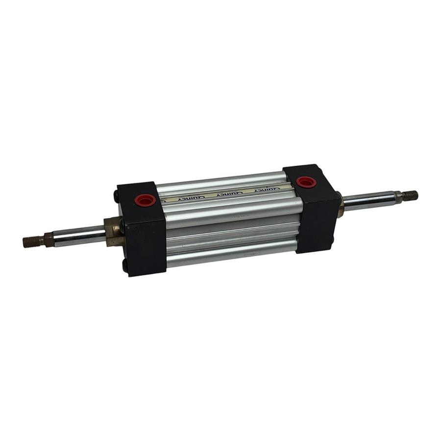 Used Quincy Ortman AS Series 2.00 x 4.00 Double Rod Pneumatic Cylinder 250 PSI