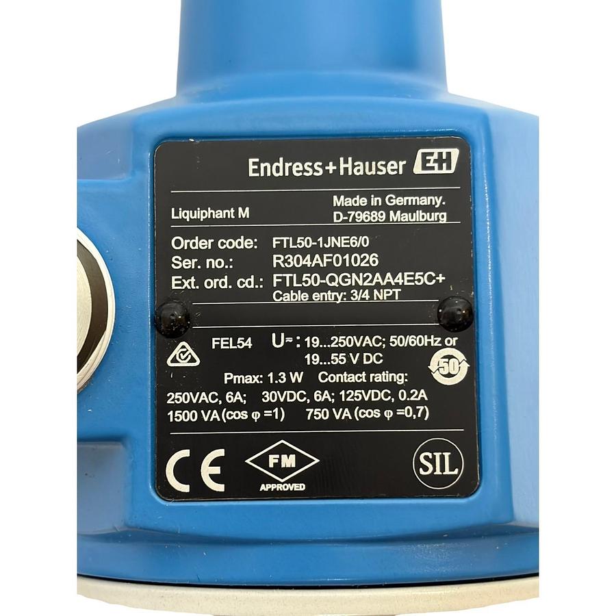 Used Endress+Hauser FTL50-1JNE6/0 Level Switch 943490-9000 New