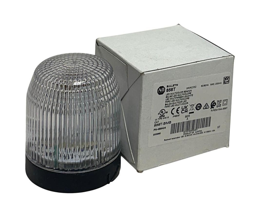 ALLEN BRADLEY 856T-BMB /A BULLETIN 856T LED MULTICOLOR BEACON 24VAC/DC NSMP