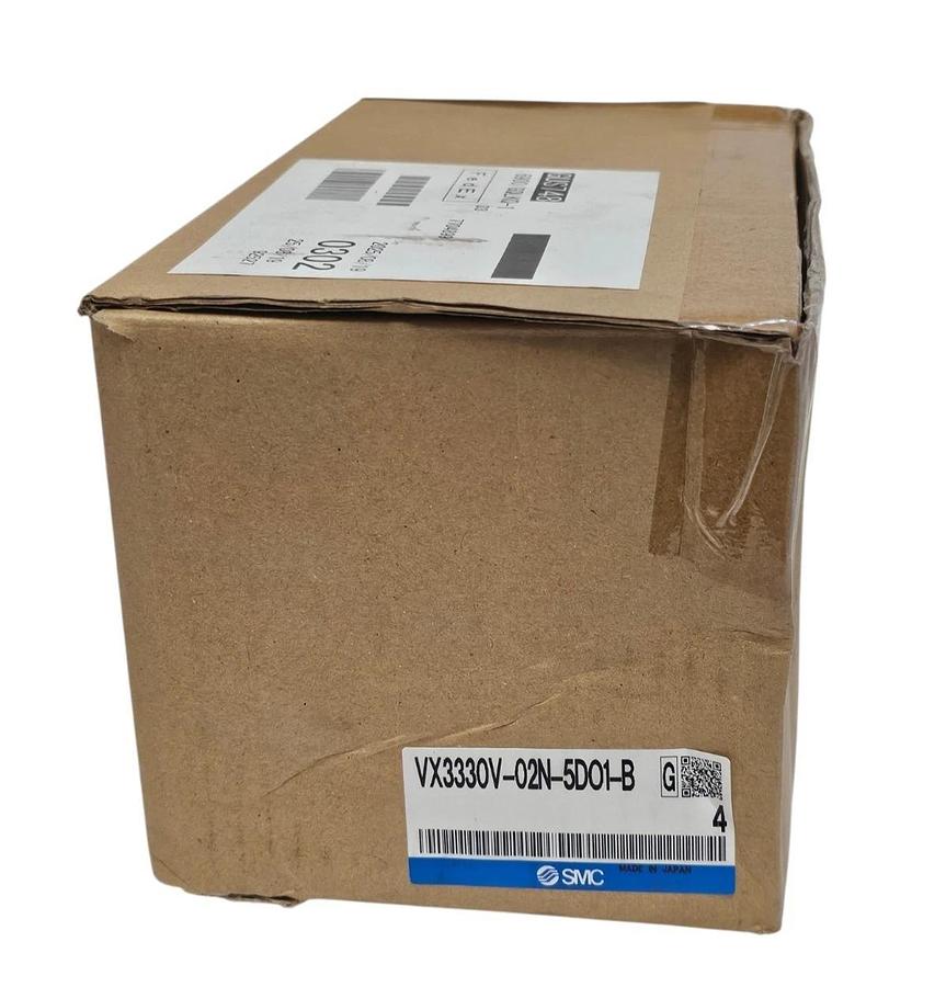 BOX OF 4 NEW SMC VX3330V-02N-5DO1-B DIRECT OP 3 PORT SOLENOID VALVES