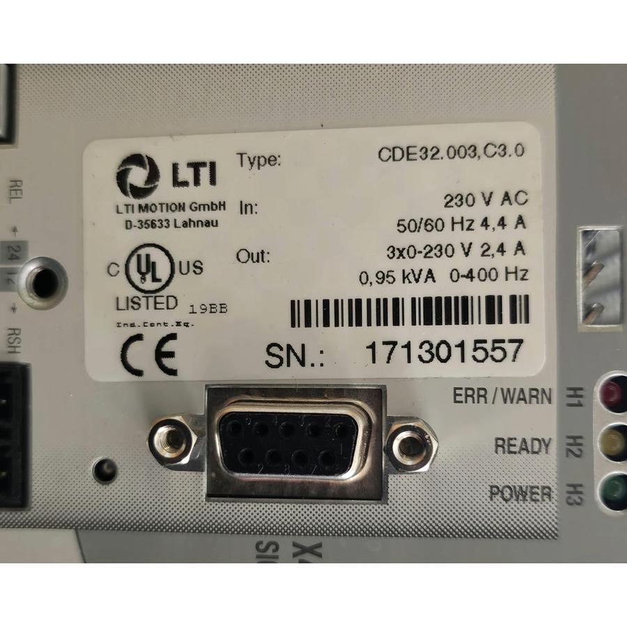 Used LTi MOTION CDE32.003,C3.0 CDE3000 POSITIONING CONTROLLER CDE32.003.C3.0 NSMP