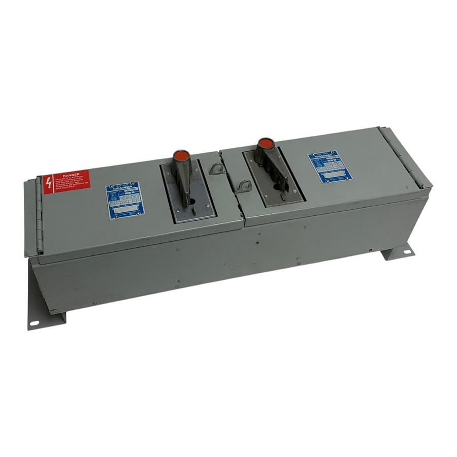 Used Sylvania QSFT353R QSF Unit Busway Plug Disconnect Switch 30A 480V 600V 3P Dual