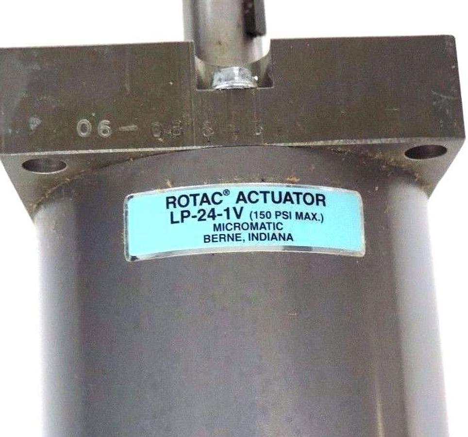 Used NEW MICROMATIC ROTAC LP-24-1V ACTUATOR 150PSI MAX, 1/8-27NPTF, LP241V