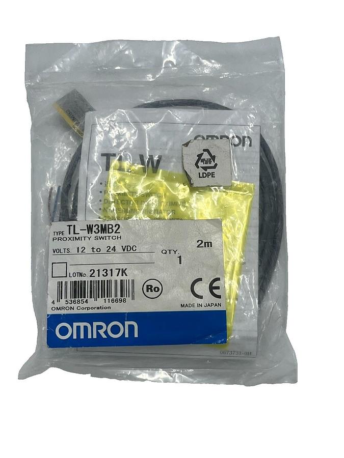 Used OMRON TL-W3MB2 Proximity Switch Sensor NPN NO 3mm Sensing Distance 10-30VDC NSFS