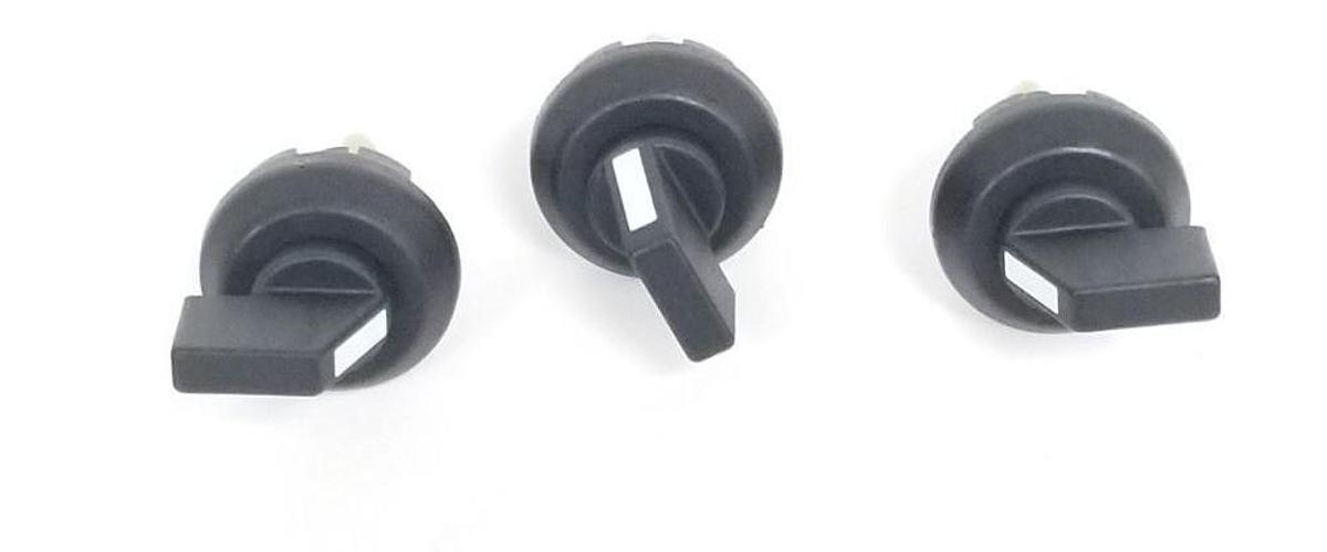 Used LOT OF 3 NEW GENERIC SELECTOR SWITCH KNOBS