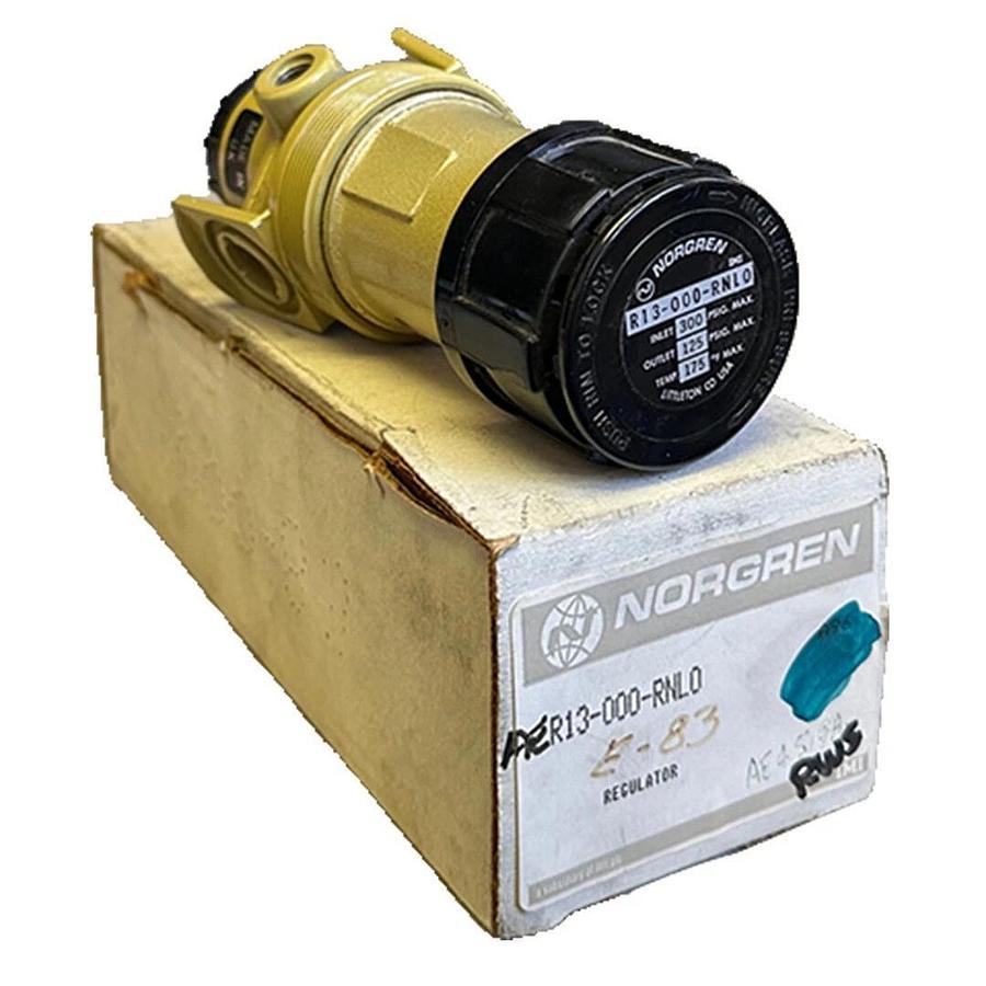 NEW NORGREN R13-000-RNL0 / R13000RNL0 REGULATOR 300PSIG IN 125PSIG OUT 175 DEG