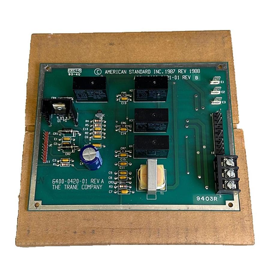 Used NEW AMERICAN STANDARD INC TRANE 6400-0420-01 / 6400-0421-01 RELAY BOARD CHILLER