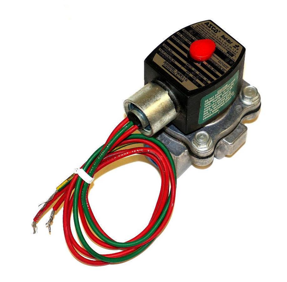 Used ASCO REDHAT EF8215G2 SOLENOID VALVE 1/2" 110-120 V, 50/60 HZ, REBUILD KIT 302349
