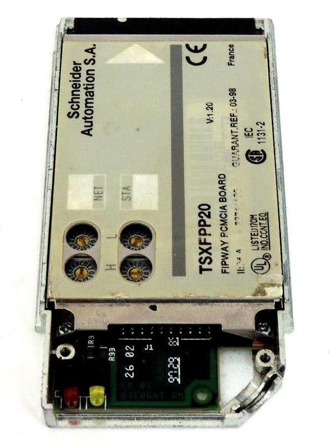 Used SCHNEIDER AUTOMATION TSXFPP20 FIPWAY PCMCIA BOARD V: 1.20