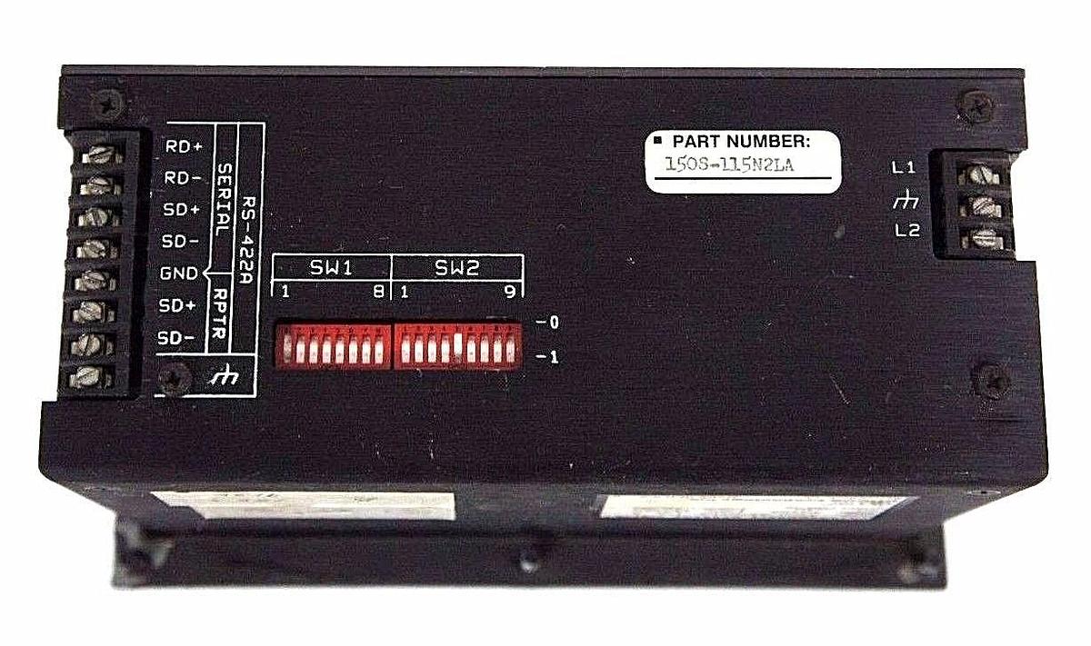 Used UTICOR 150S-115N2LA PROGAMMABLE MESSAGE DISPLAY REV. A, 115VAC, 0.10AMP