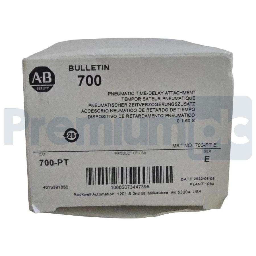 Allen-Bradley 700-PT /E Pneumatic Time-Delay Attachment 0.1-60s 10A 700PT NSMP