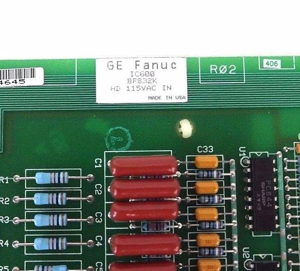 Used NIB GE FANUC IC600BF832K SERIES SIX HIGH DENSITY INPUT MODULE IC600 115VAC