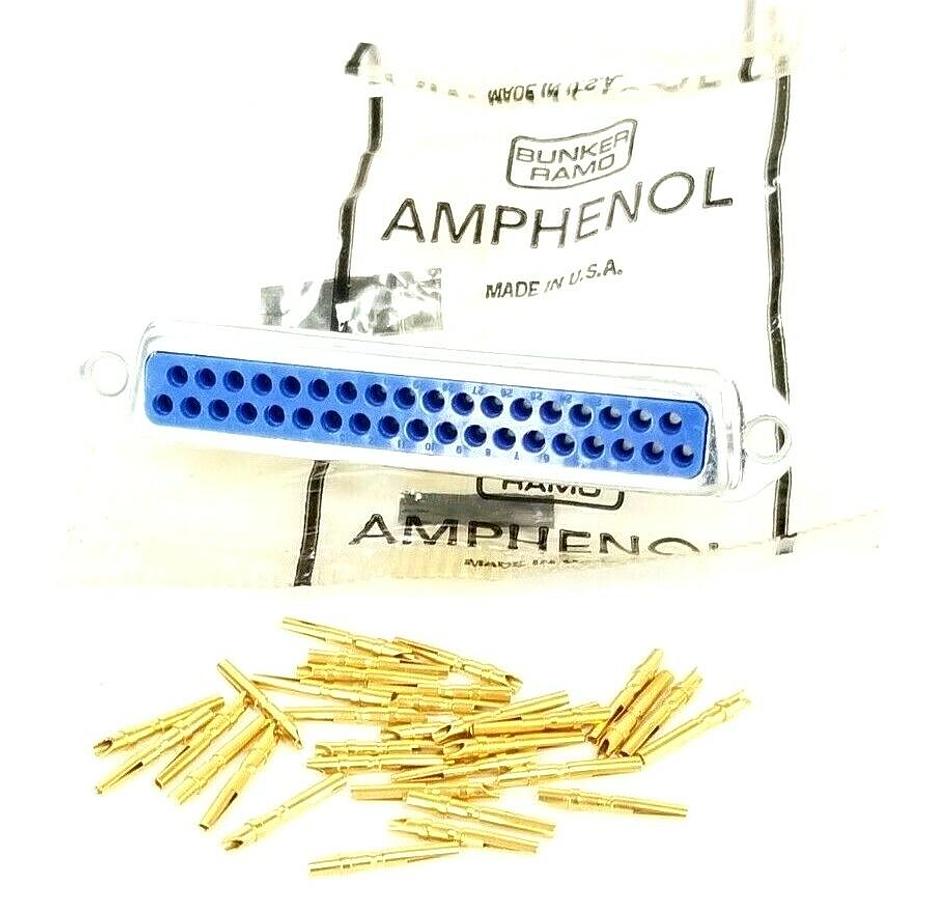 Used NEW IN BAG AMPHENOL / BUNKER RAMO 17-10370 CONNECTOR ASSEMBLY 1710370