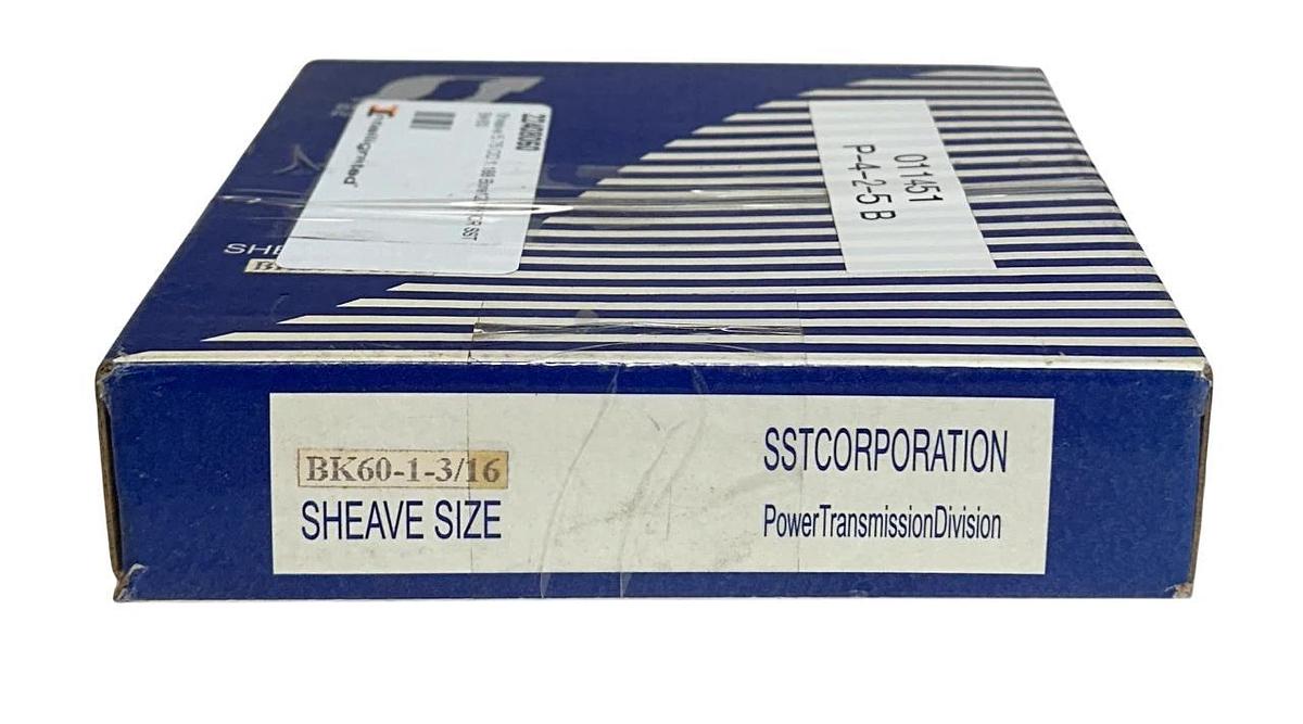 SST CORPORATION BK60-1-3/16 / BK601316 FHP SHEAVE V-BELT PULLEY 1-GROOVE NSMP