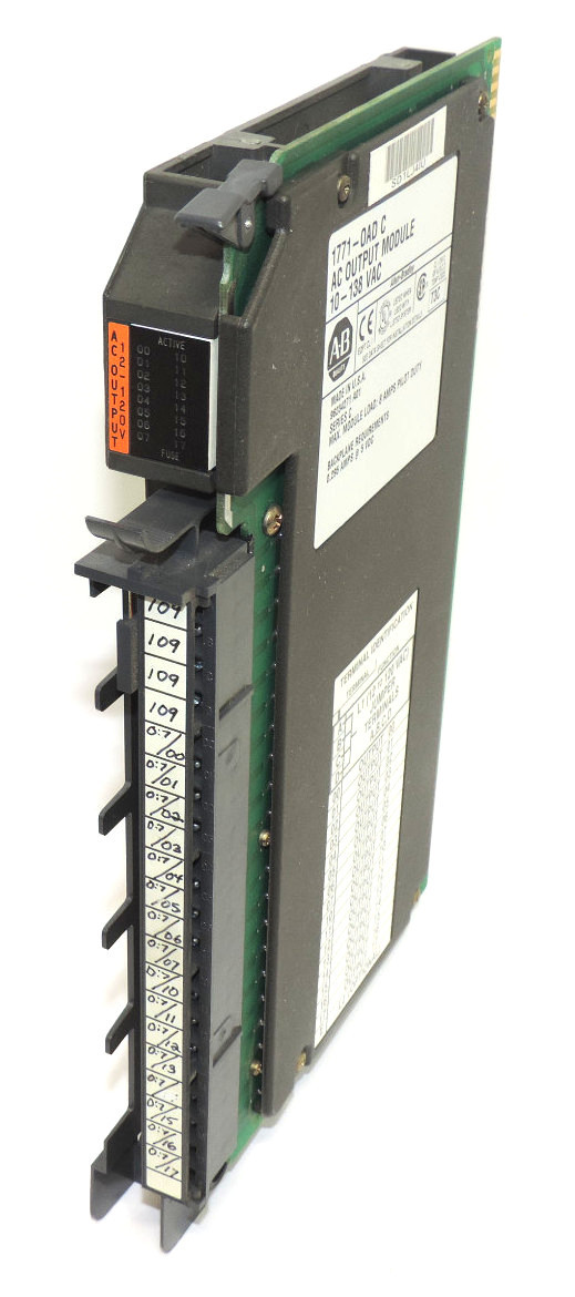 Used ALLEN BRADLEY 1771-OAD AC OUTPUT MODULE 10-138 VAC 96234271 A01 SERIES C