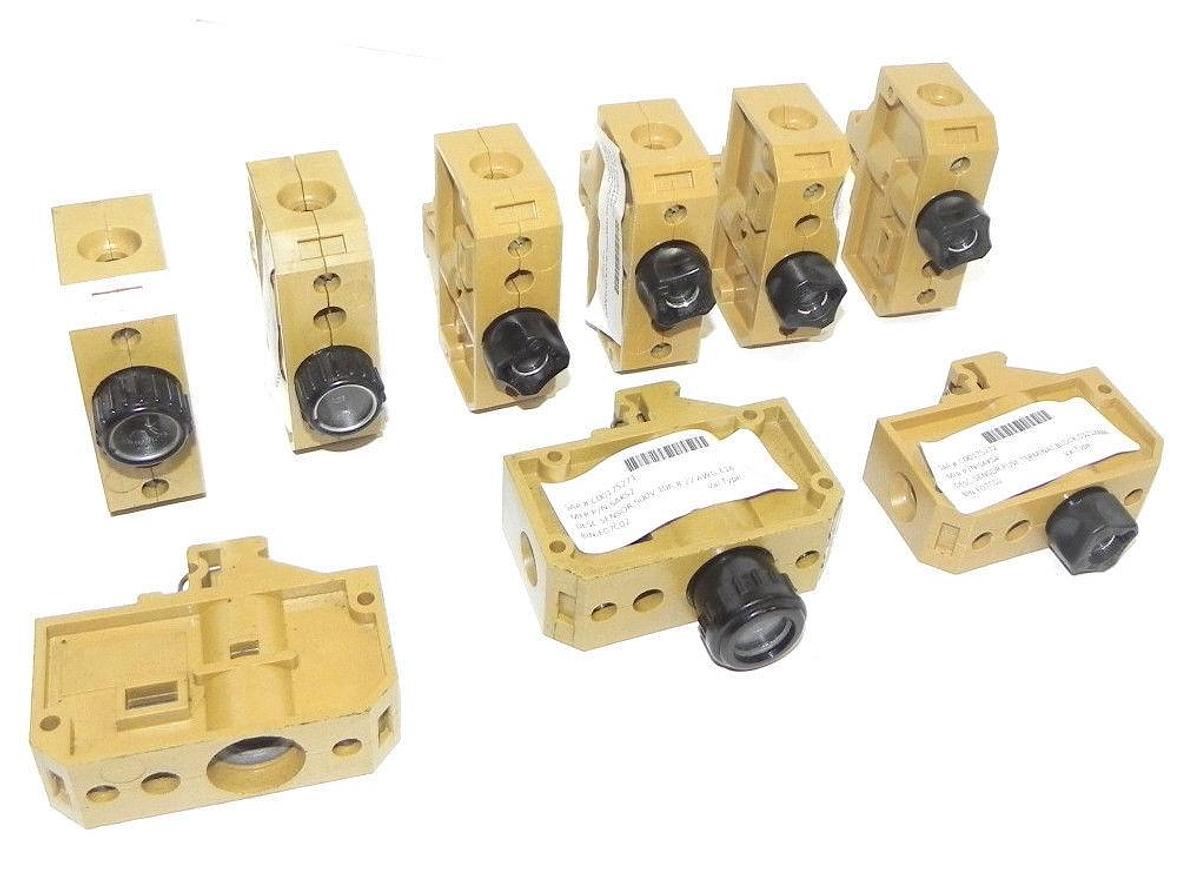Used LOT OF 9 WEIDMULLER TERMINAL FUSE HOLDER SAKS4, 16A, 400V, 10MM2