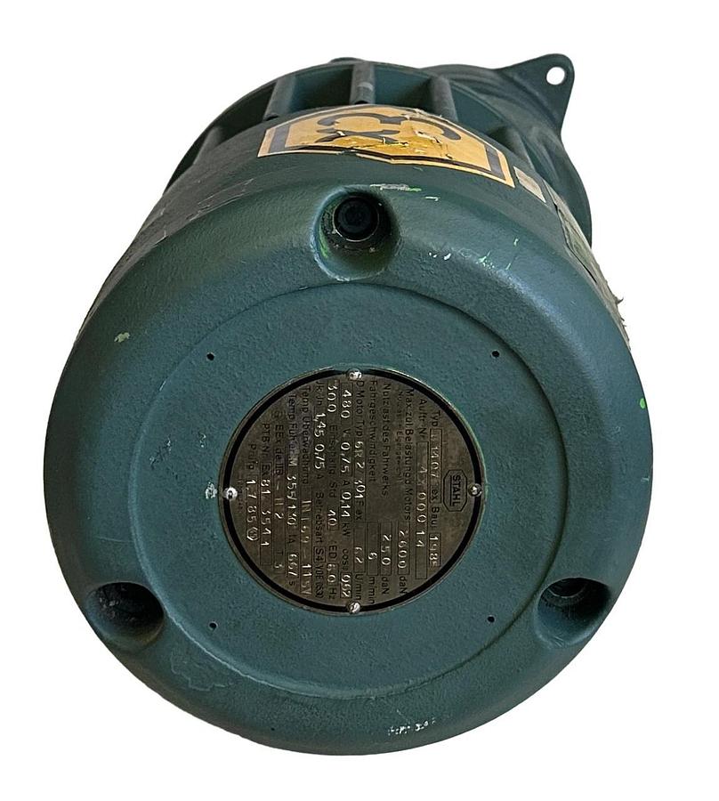Refurbished STAHL W1407Fex / W1407F GEARMOTOR FU-Y-EEX-11-54-11 0.14kW 6R2/301Fex 480V 60Hz