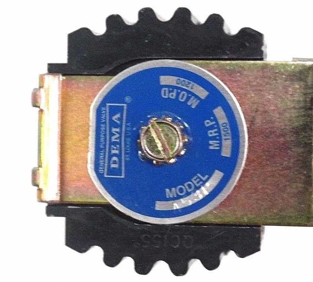 Used NIB DEMA ENGINEERING 453P SOLENOID VALVE 1500MRP, 1200MOPD, 120/60VOLTS