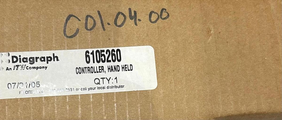 Used NEW DIAGRAPH LABELING SYSTEM 6105-260 / 6105260 REV. H HAND HELD CONTROLLER
