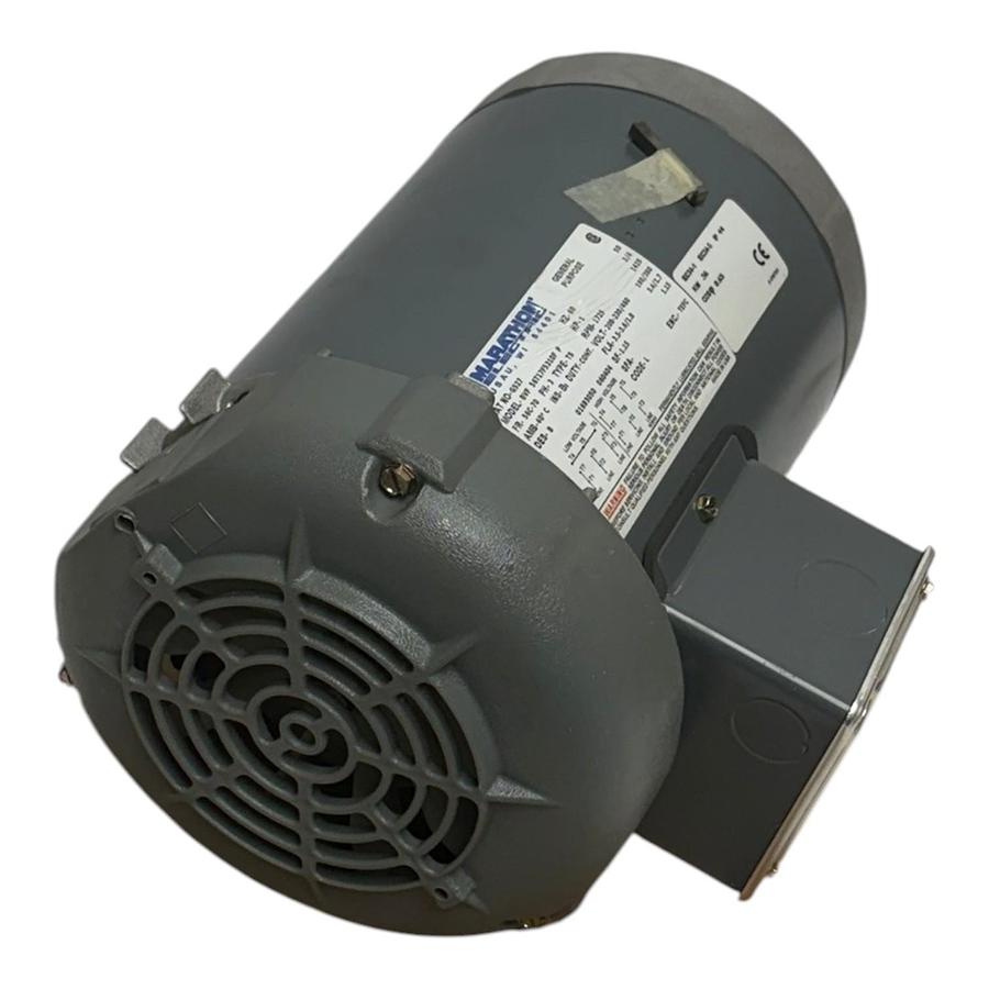 Used Marathon Electric G527 1HP 56C 3 Phase 1725 RPM TEFC General Purpose Motor