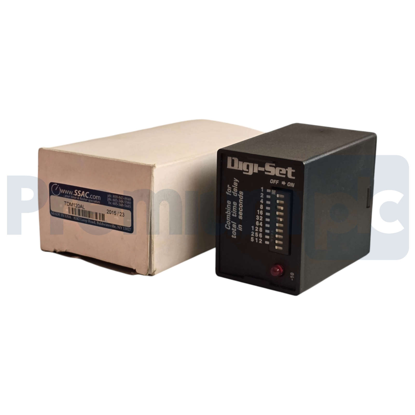 Used SSAC Littelfuse TDM120AL Digi-Set Solid State Delay-on-Make Timer 120VAC NSMP