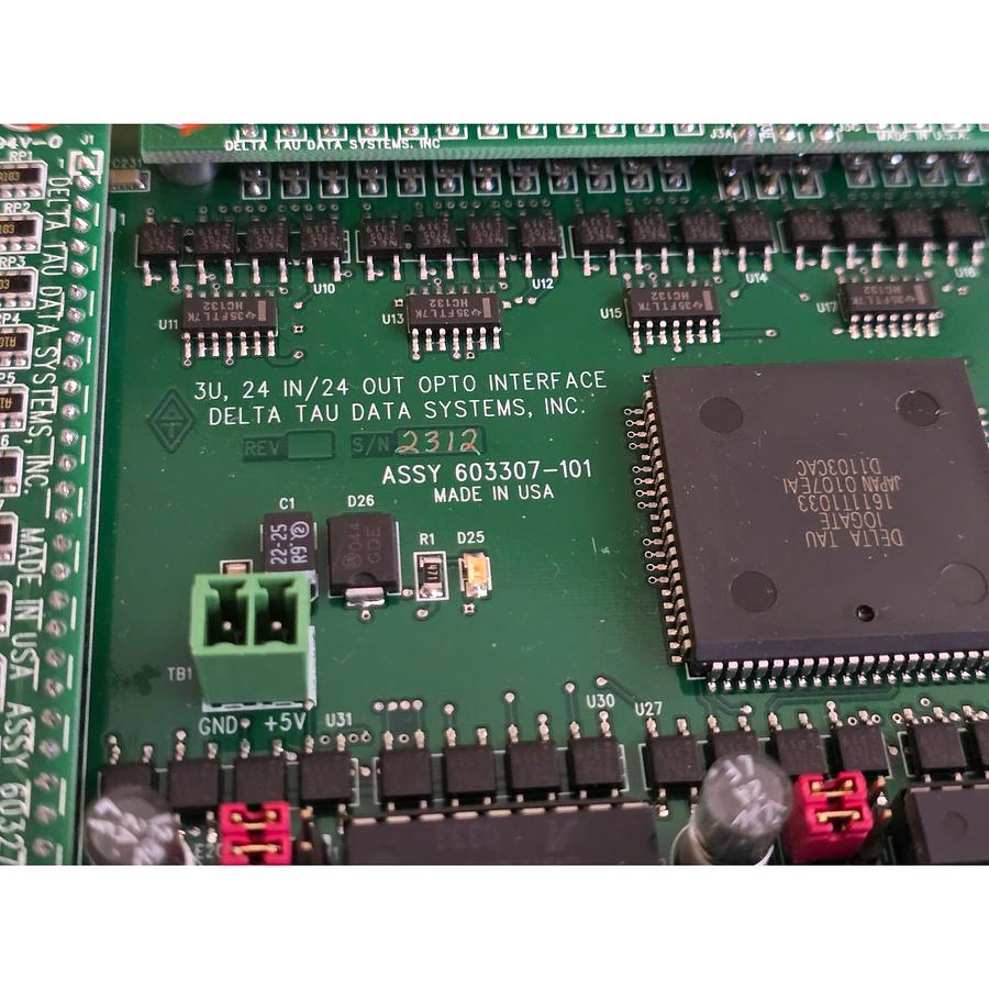 Used DELTA TAU 603307-101 UMAC 3U, 24 IN/24 OUT ACC-11E OPTO INTERFACE I/O BOARD NSMP