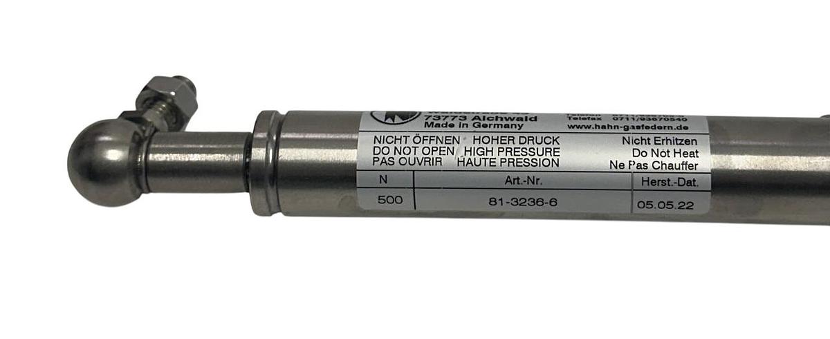 Used HAHN-Gasfedern 81-3236-6 / 8132366 OEM GAS SPRING SHOCK CYLINDER N=500 NSNP