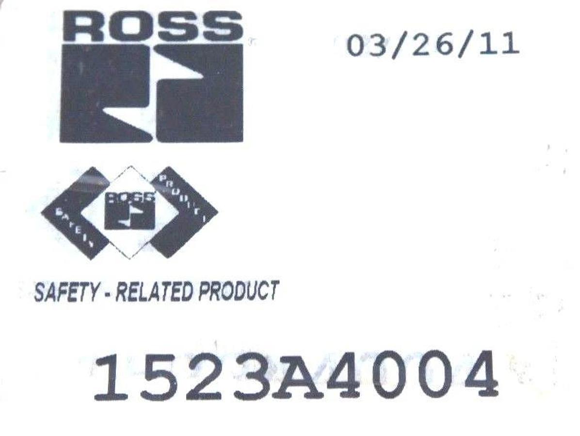Used NIB ROSS 1523A4004 L-O-X ENERGY ISOLATION VALVE 0-20 BAR