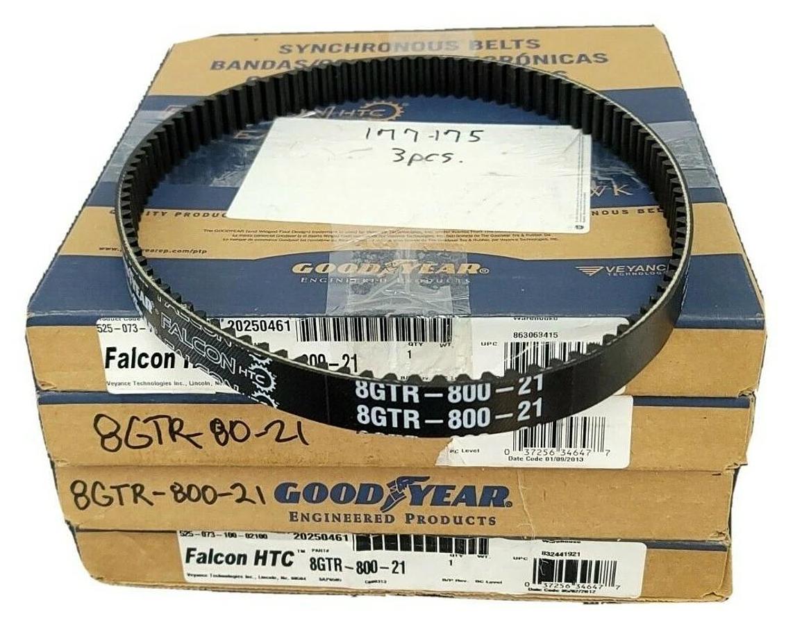 Used LOT OF 4 NEW GOODYEAR 8GTR-800-21 FALCON HTC BELTS 20250461