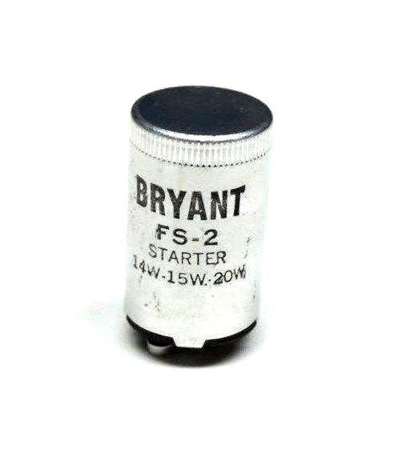 Used LOT OF 9 BRYANT FS-2 FLUORESCENT LAMPSTARTERS,  LOT OF 7 DURA FS-25 LAMPSTARTERS