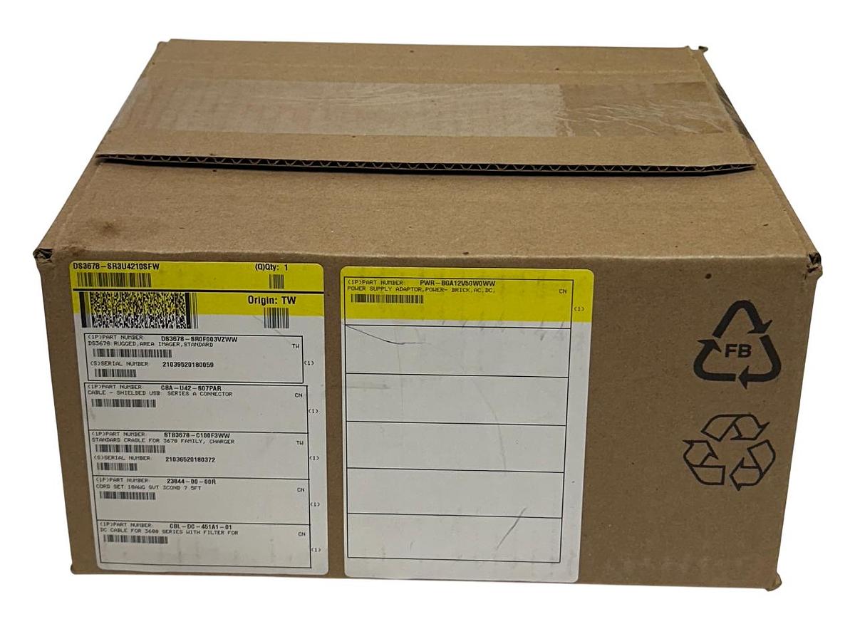 ZEBRA DS3678-SR3U4210SFW / DS3678-SR0F003VZWW BARCODE SCANNER KIT SR FIPS NSFS