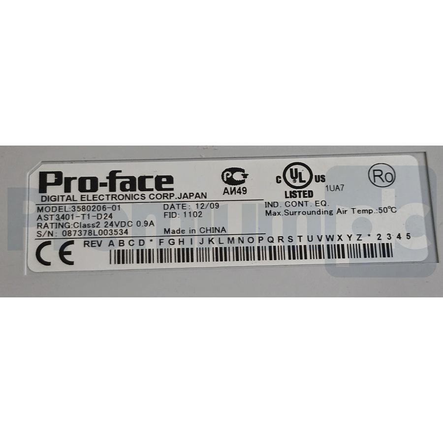 Used PRO-FACE AST3401-T1-D24 (PFXST3401TAD) ST3000 HMI TOUCH SCREEN 3580206-01 NSNP