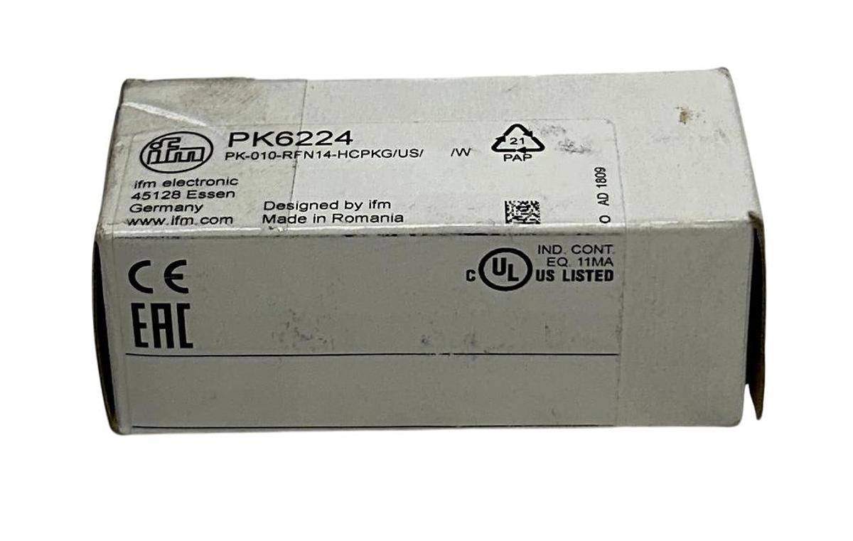 Used IFM PK6224 PRESSURE SENSOR PK-010-RFN14-HCPKG/US/ /W 9.6-32VDC 500mA NSMP