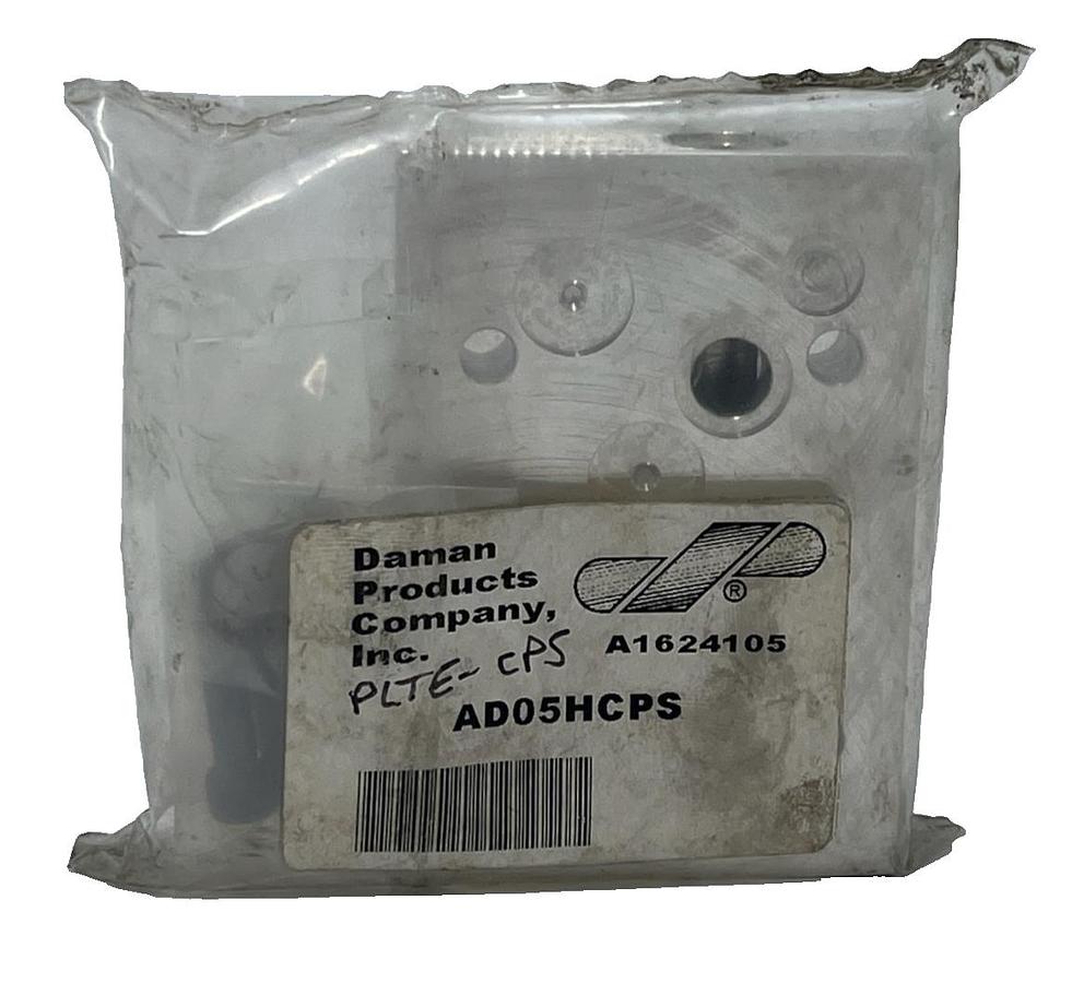 Used Daman Products AD05HCPS Aluminum Cover Plate Hydraulic Manifold Block Cover NSMP