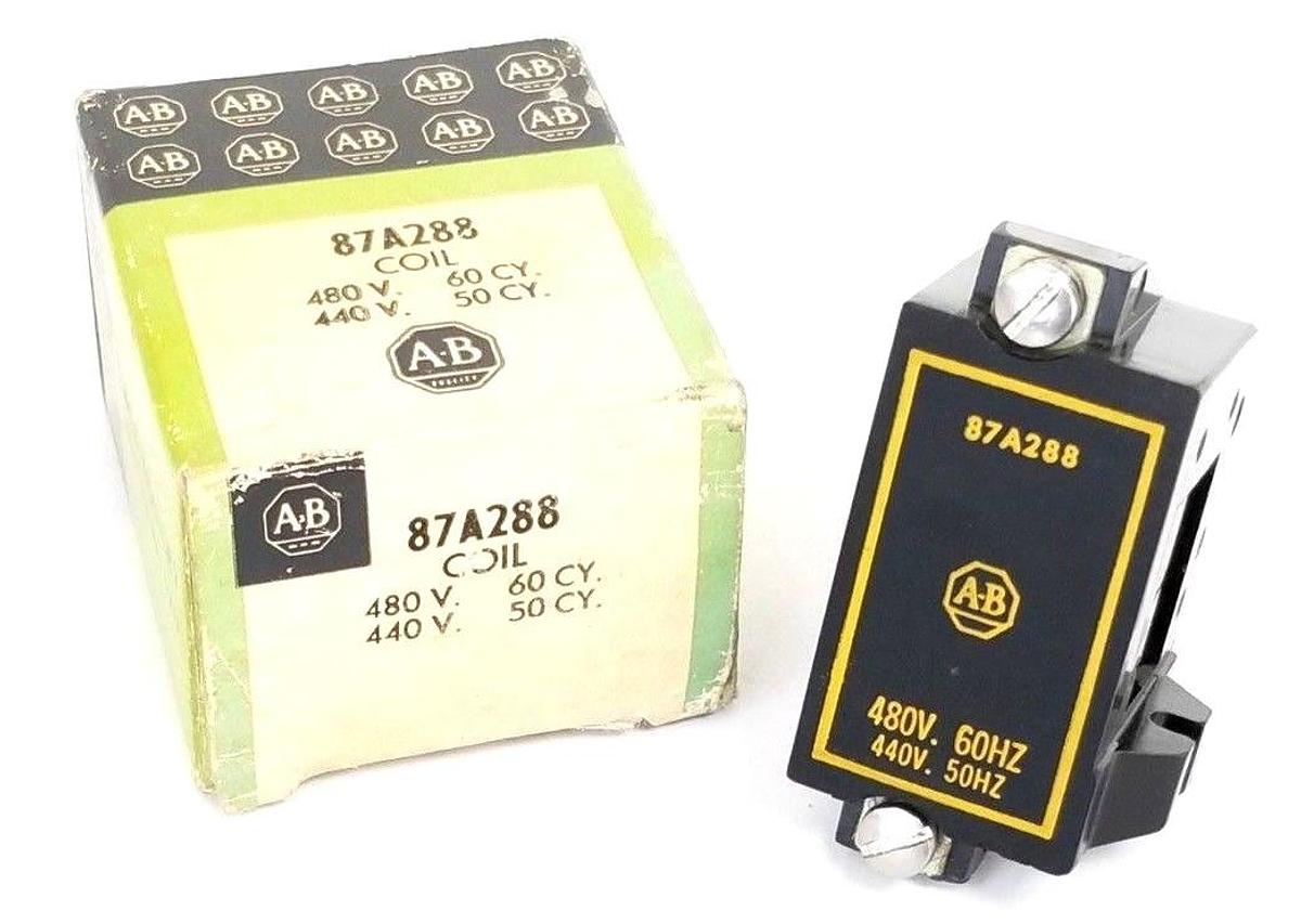 Used NIB ALLEN BRADLEY 87-A288 COIL 480V-60CY 440V-50CY 4-POLE 87A288