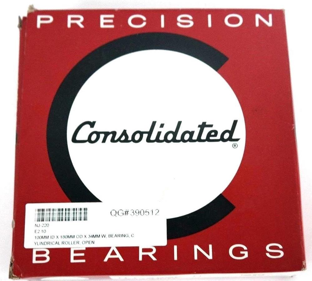 Used NIB CONSOLIDATED NJ-220E M CYLINDRICAL ROLLER BEARING NJ220EM