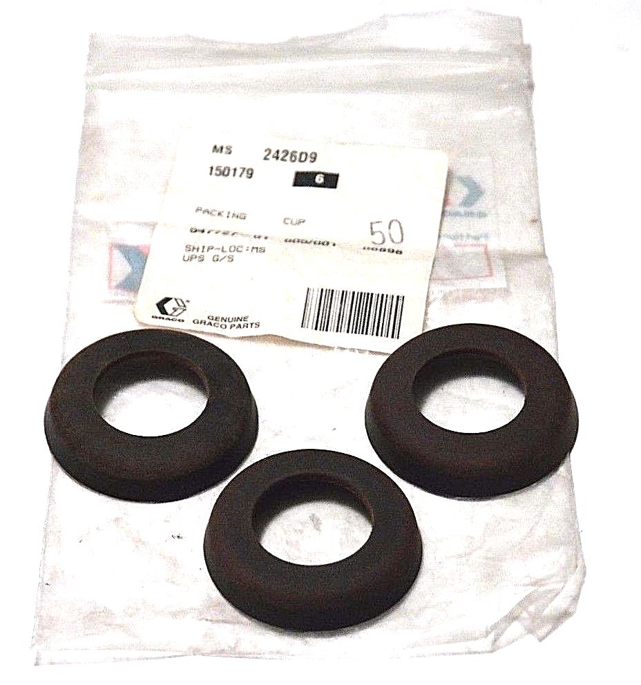LOT OF 3 NEW GRACO 150179 PACKING CUPS