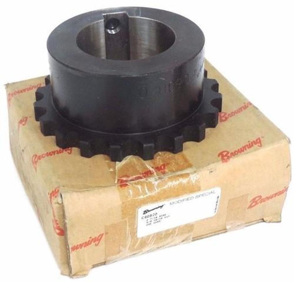 Used NIB BROWNING C60B20 SPROCKET 2-7/16" BORE 5/8 X 5/16" KWY
