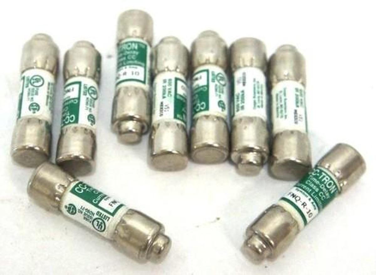 NIB COOPER BUSSMANN FNQ-R-10 CC-TRON CC FUSE (BOX OF 9)