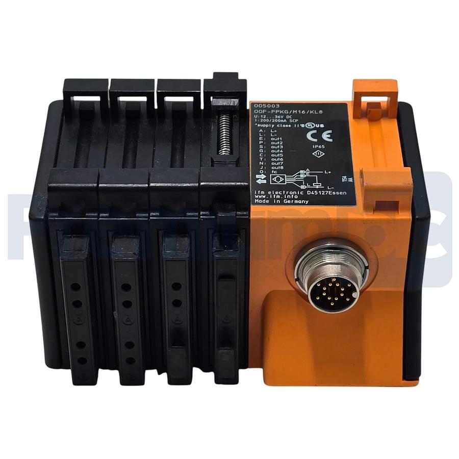 Used IFM Efector OOF-FPKG/M16/KL8 | OO5003 Fiber Optic Amplifier 8CH 12-36VDC NSNP