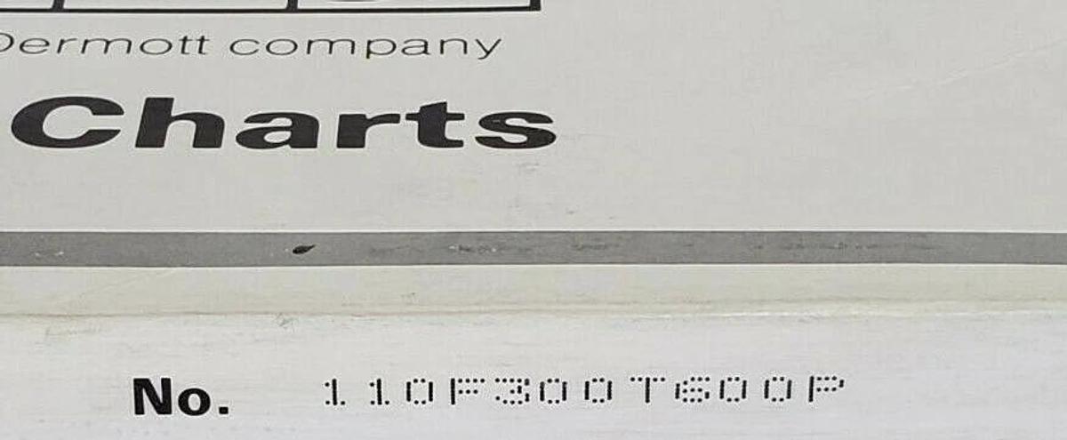 Used NEW BOX OF 100 BAILEY 00039526 CHART PAPER 11-1/8IN BAILEY 110F300T600P