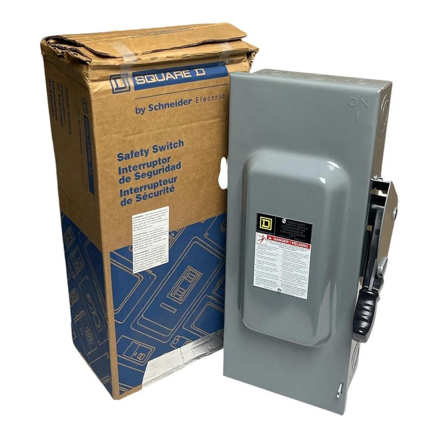 Square D HU363 Heavy Duty Safety Switch 100A 600V 3-Pole Non-Fusible - NSMP