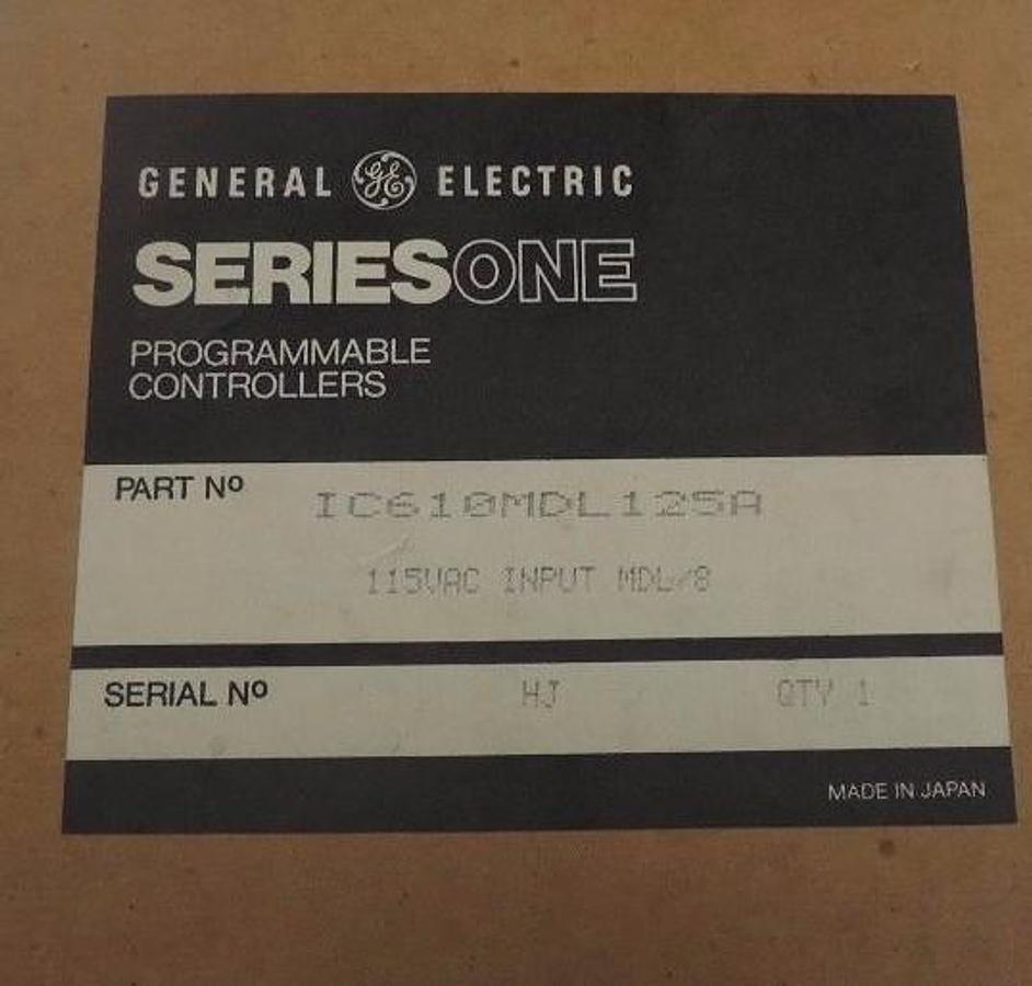 Used NIB GE FANUC IC610MDL125A INPUT MODULE 115VAC 8 CIRCUITS