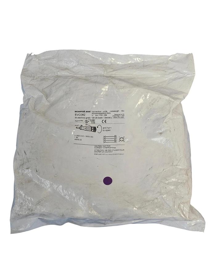 Used NEW IFM EFECTOR ADOGH040MSS0015H04 CONNECTING CABLE WITH SOCKET EVC082