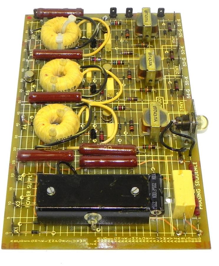 Used RELIANCE ELECTRIC 801'40-00 DRIVER PHASE SEQUENCE BOARD 70740-00-B