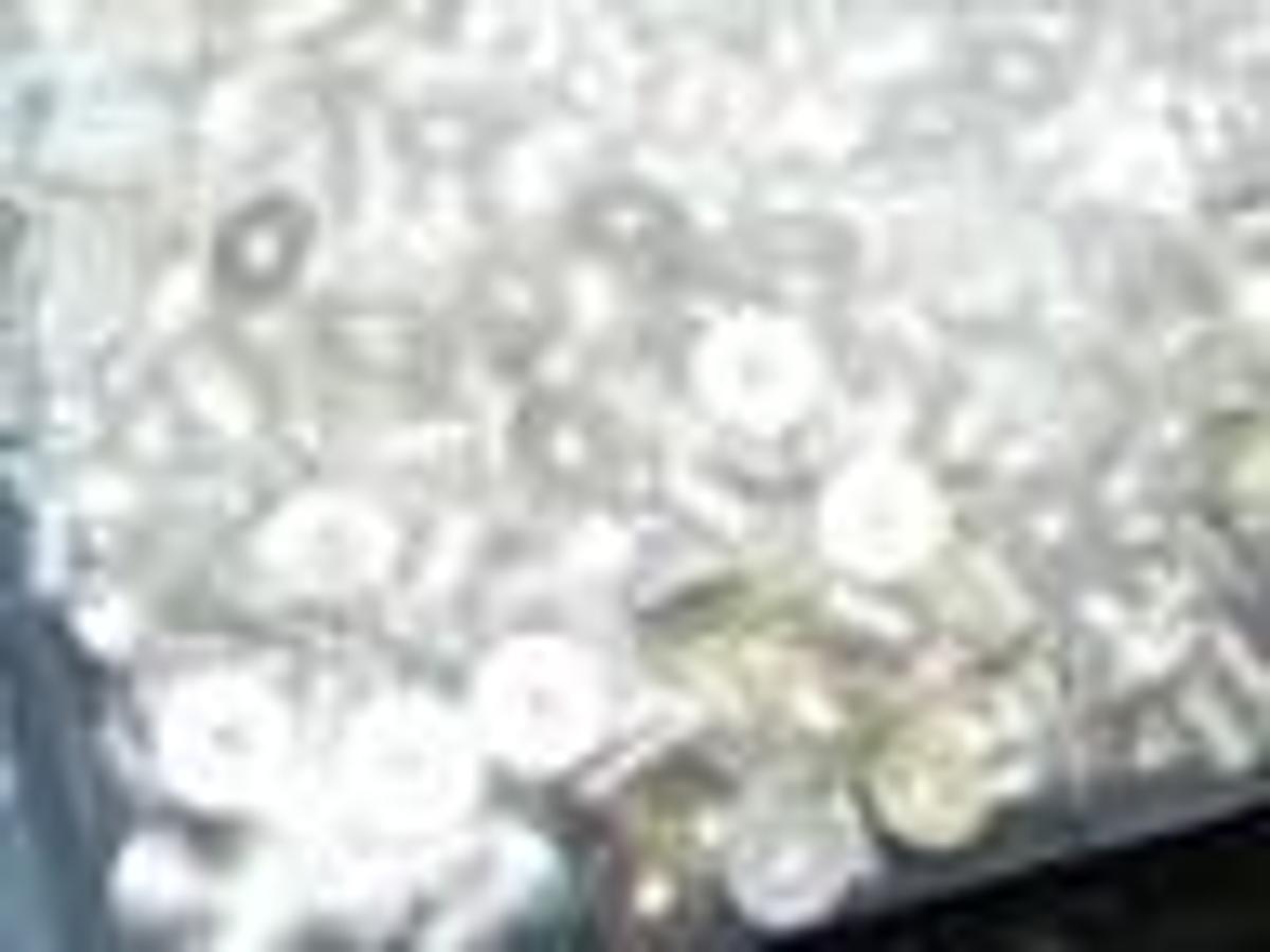 BAG OF 1000 VENTED SILVER PLATED SCREWS 6-32X5/16" HEX HEAD FA-605-A REDIVAC